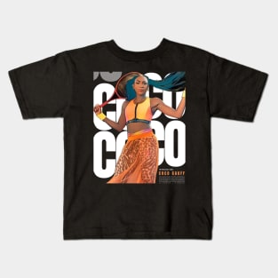 Team Cori 'Coco' Gauff Tennis Design Kids T-Shirt